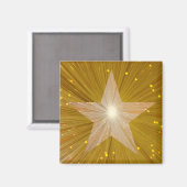 Gold Star-friemmagneet Magneet (Voorkant / Achterkant)