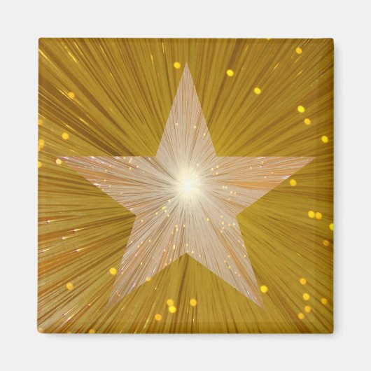 Gold Star-friemmagneet Magneet (Voorkant)