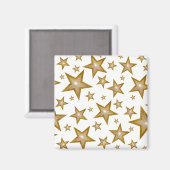 Gold Star friet magneet wit (Voorkant / Achterkant)