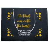 Gold Star gepersonaliseerd Afstuderen Groot Cadeauzakje (Achterkant)