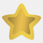 Gold Star Glitter Sparkles Achtergrond Stickers (Voorkant)