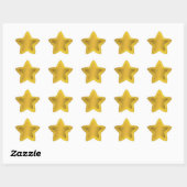 Gold Star Glitter Sparkles Achtergrond Stickers (Vel)