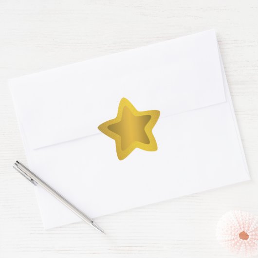 Gold Star Glitter Sparkles Achtergrond Stickers (Envelop)