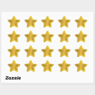 Gold Star Glitter Sparkles Achtergrond Stickers