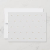 Gold Star & Grey Cloud Baby Voorspellingen Kaart (Achterkant)
