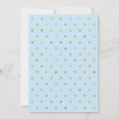 Gold Star | Jongen 1e verjaardag uitnodiging (Achterkant)