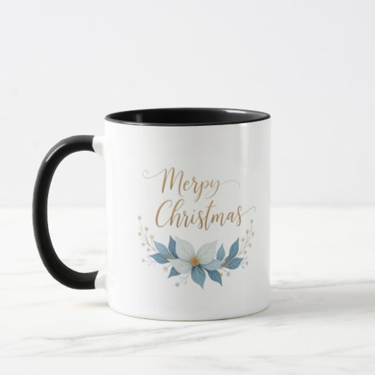 Gold Star Kerstmis Mok (Links)