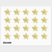 Gold Star Klasse van 2017 Custom Afstuderen Sticke Ster Sticker (Vel)