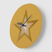 "Gold" Star-klok rond goud Grote Klok (Hoek)