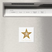 Gold Star-koelkast "Jouw tekst" magneet wit (Insitu (Vaatwasser))