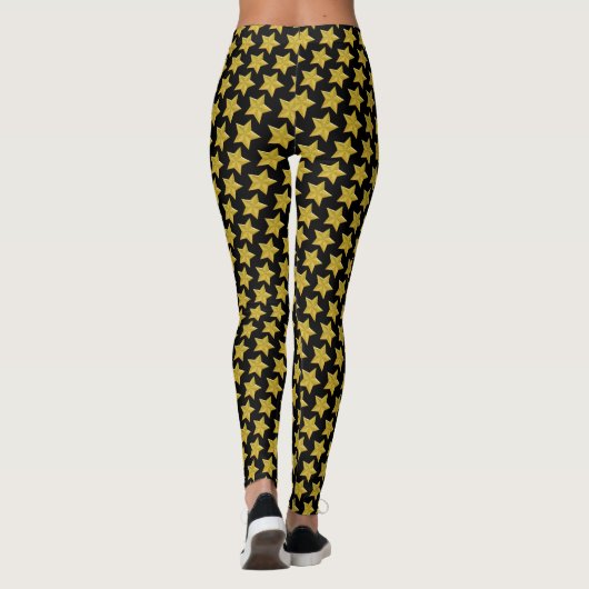Gold Star-Leggings Leggings (Achterkant)