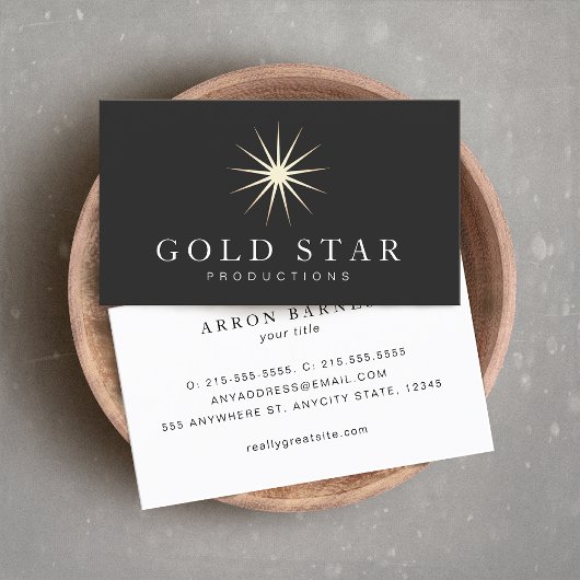 Gold Star Logo Visitekaartje