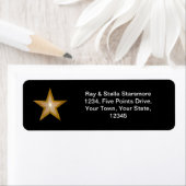 Gold Star-logo zwart Etiket (Insitu)