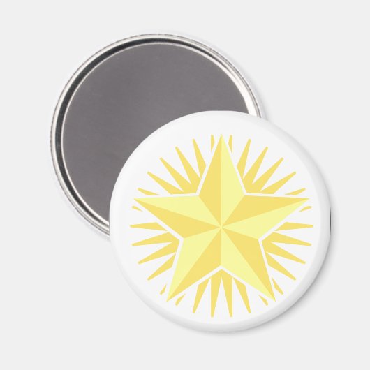 Gold Star Magnet (Voorkant / Achterkant)