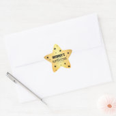 Gold Star mama's kleine superster | Naam Ster Sticker (Envelop)