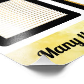 Gold star-medewerker van het maandfoto-display foto afdruk (Hoek)