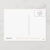 Gold Star 'Merry Kerstmis' briefkaart zwart (Achterkant)