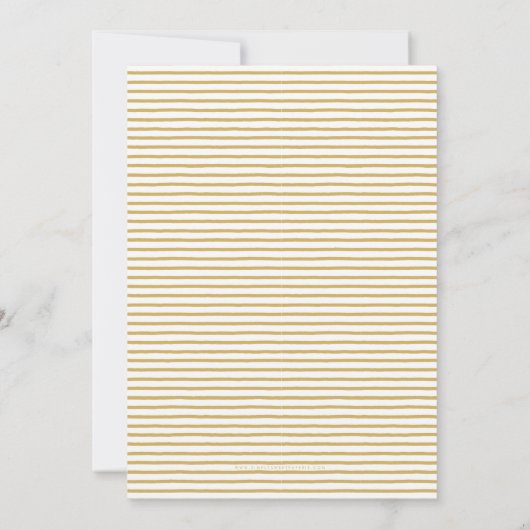 GOLD STAR moderne Bar Mitswa minimale marine wit Kaart (Achterkant)