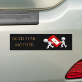 Gold Star-moeder Bumpersticker (Op auto)