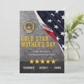 Gold Star-Moederdag Kaart (Staand voorkant)