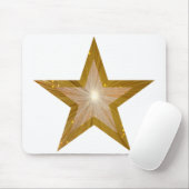 Gold Star-mousepad wit Muismat (Met muis)