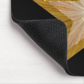 Gold Star mousepad zwart Muismat (Hoek)