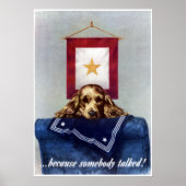 Gold Star — omdat iemand praat — Border Poster (Voorkant)