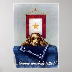 Gold Star — omdat iemand praat — Border Poster