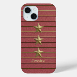 Gold Star op Roos Roze iPhone / iPad hoesje