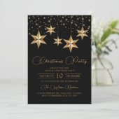 Gold Star Ornament Kerstfeest Kaart (Staand voorkant)