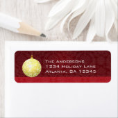 Gold Star-Ornament kerstlabels Etiket (Insitu)