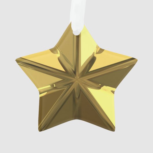 Gold Star-Ornament Ornament (achterkant)