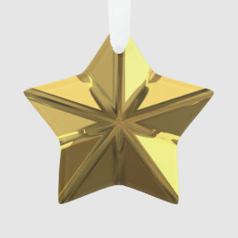 Gold Star-Ornament Ornament