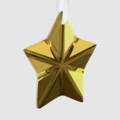 Gold Star-Ornament Ornament (voorkant)