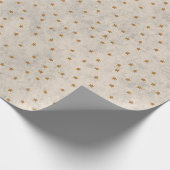 Gold Star Pattern Wrapping Paper Cadeaupapier (Hoek)