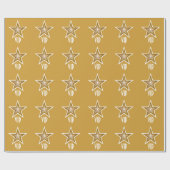 Gold Star print VIP Gold Cadeaupapier (Vlak)