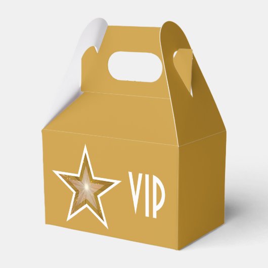 Gold Star print VIP gouden doos Bedankdoosjes (Voorkant Zijde)
