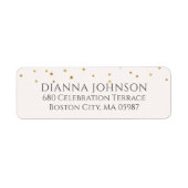 Gold Star Return-adres Etiket (Voorkant)