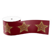 Gold Star Ribbon Grosgrain Lint (Spoel)