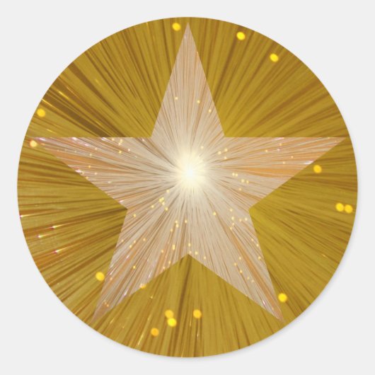 Gold Star ronde sticker (Voorkant)