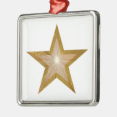Gold Star-sierplein wit Metalen Ornament (Links)