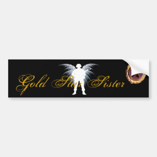 Gold Star Sister Bumpersticker