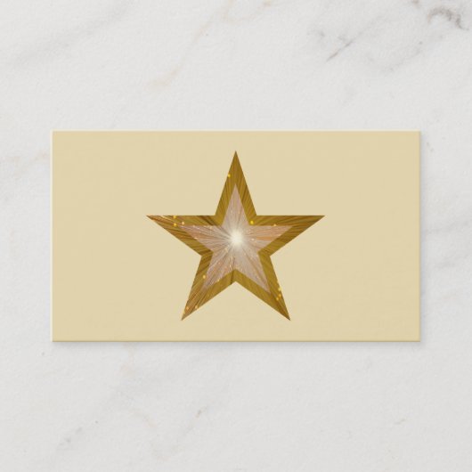 Gold Star-sjabloon voor visitekaartjes (Voorkant)