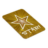 'Gold' Star 'STAR!' flexibele magneet (Rechterzijde)