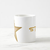 Gold Star 'STAR!' mok wit (Center)