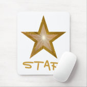 Gold Star 'STAR' mousepad wit Muismat (Met muis)