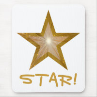 Gold Star 'STAR' mousepad wit