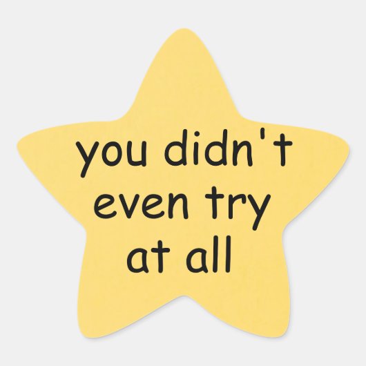 Gold Star Ster Sticker (Voorkant)