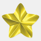 Gold Star Ster Sticker (Voorkant)