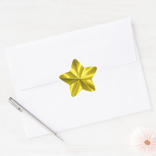 Gold Star Ster Sticker (Envelop)
